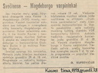 'Kauno tiesos' straipsnio iškarpa.