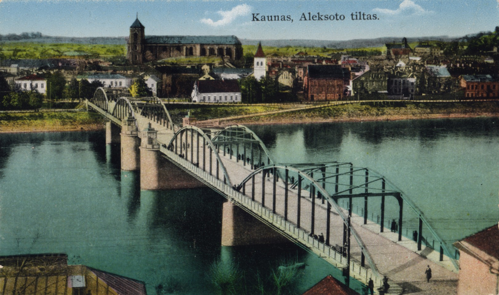 1930 01 11 atidarytas Aleksoto (Vytauto Didžiojo) tiltas per Nemuną [Iš KAVB fondų]