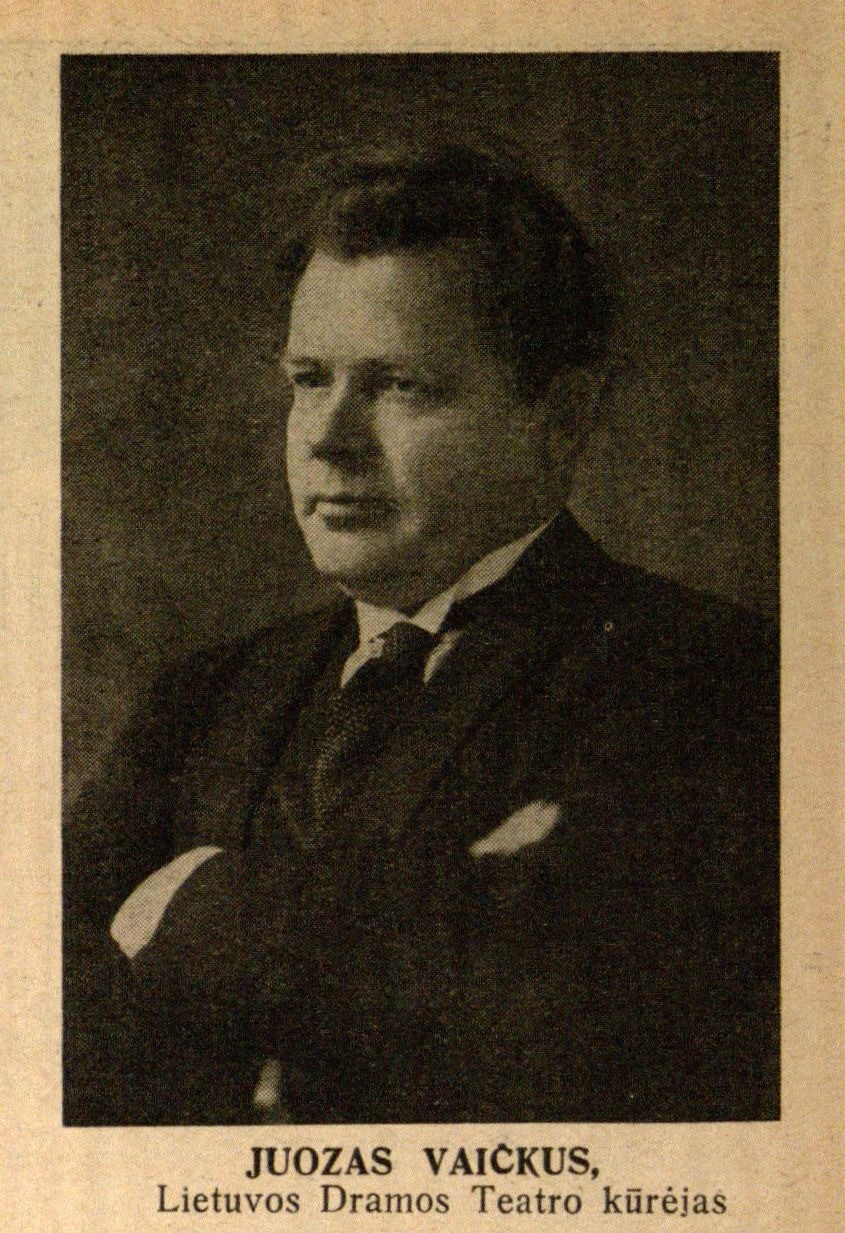 Juozas Vaičkus Lietuvos Dramos Teatro kūrėjas // Savaitė. – 1940, Nr. 12, p. 239.