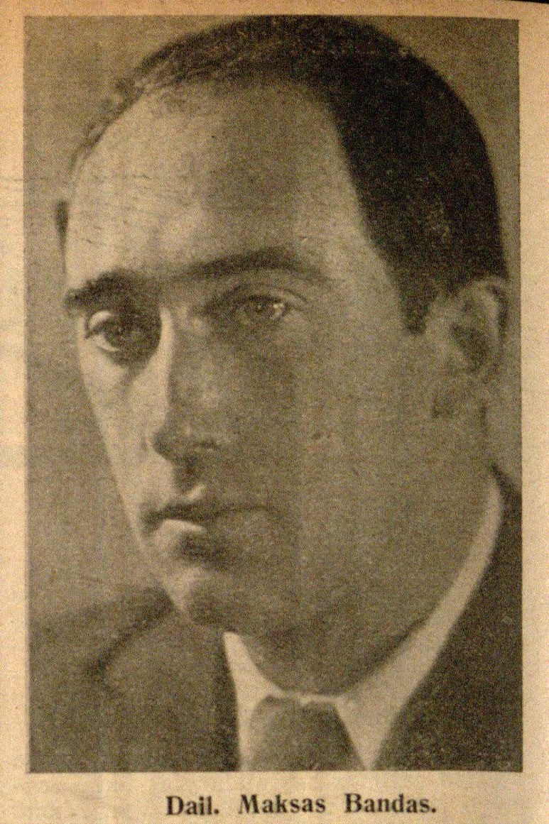 Dail. Maksas Bandas // Bangos. – 1932, Nr. 36, p. 904.