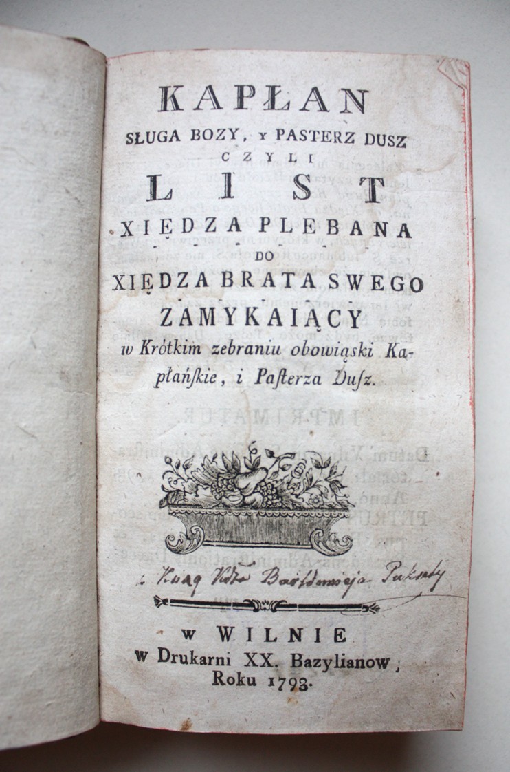 Bazilijonų unitų spaustuvėje Vilniuje išleista knyga [R 47247]