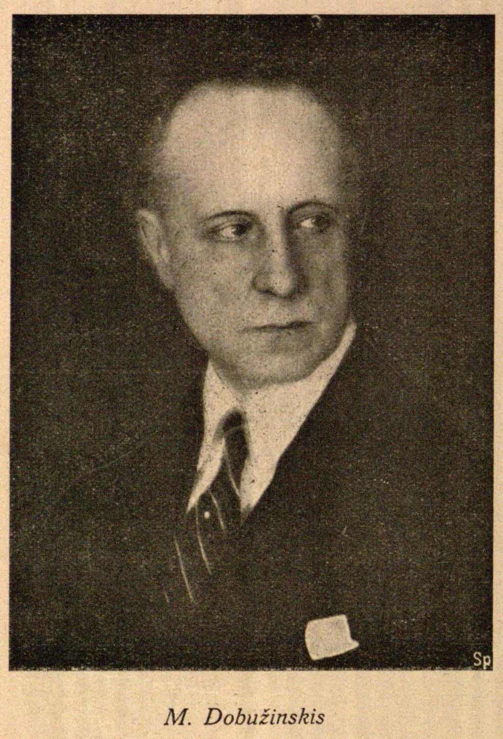 Mstislavas Dobužinskis // Meno kultūra. – 1930, Nr. 1, p. 9.