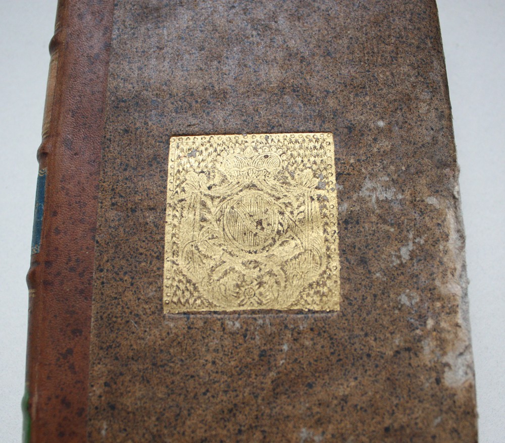 Paauksuotas superekslibrisas – knygos savininkų Liubomirskių herbas, XVIII a. [R 11749]