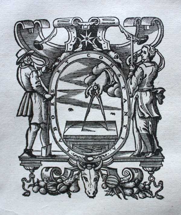 Plantenų signetas (spaustuvės ženklas) „Labore et constantia".