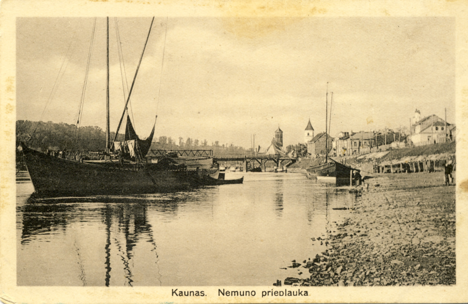 Kaunas. Nemuno prieplauka. Apie 1925 m. [Iš KAVB fondų]