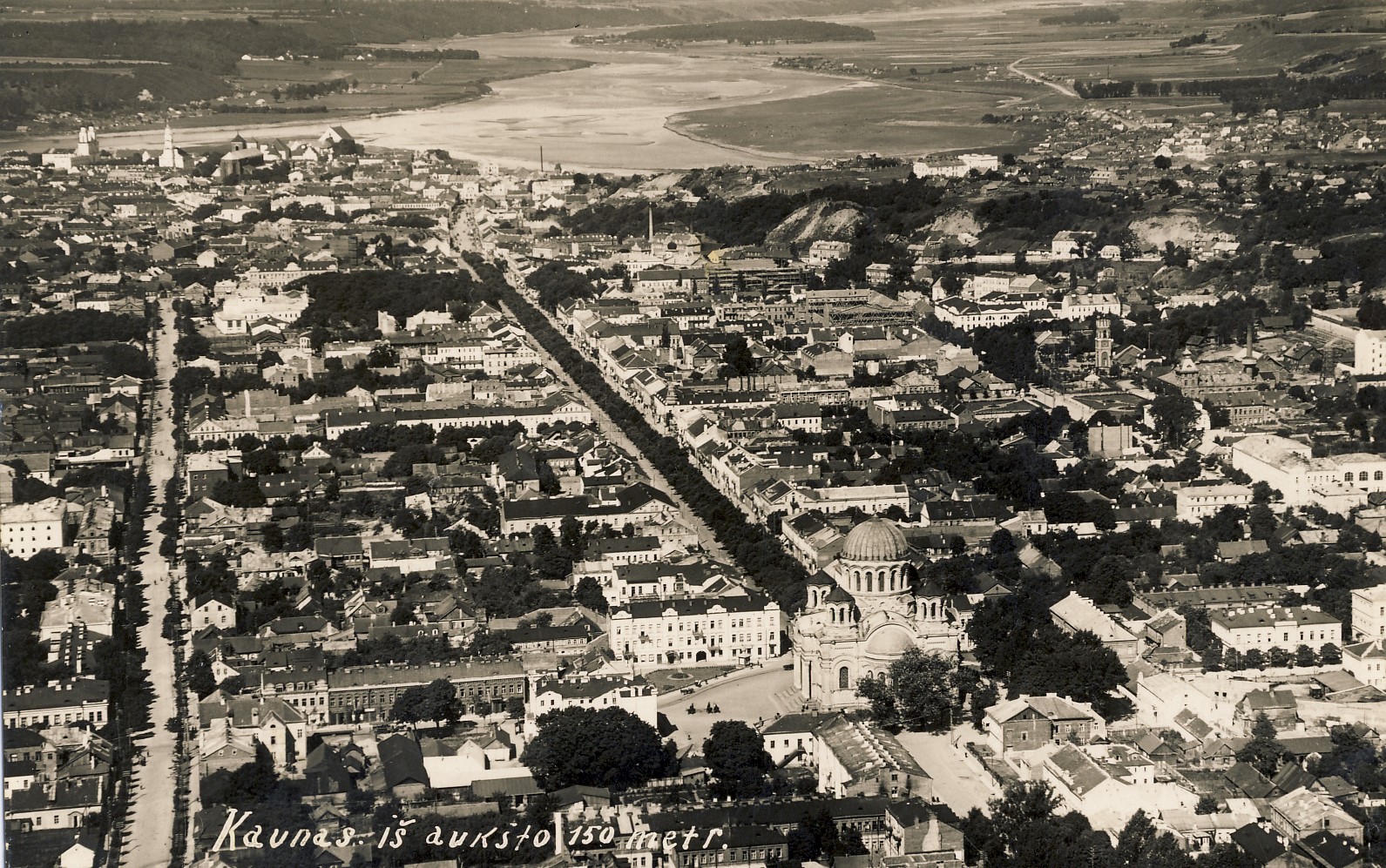 Kauno panorama. 1927 m.