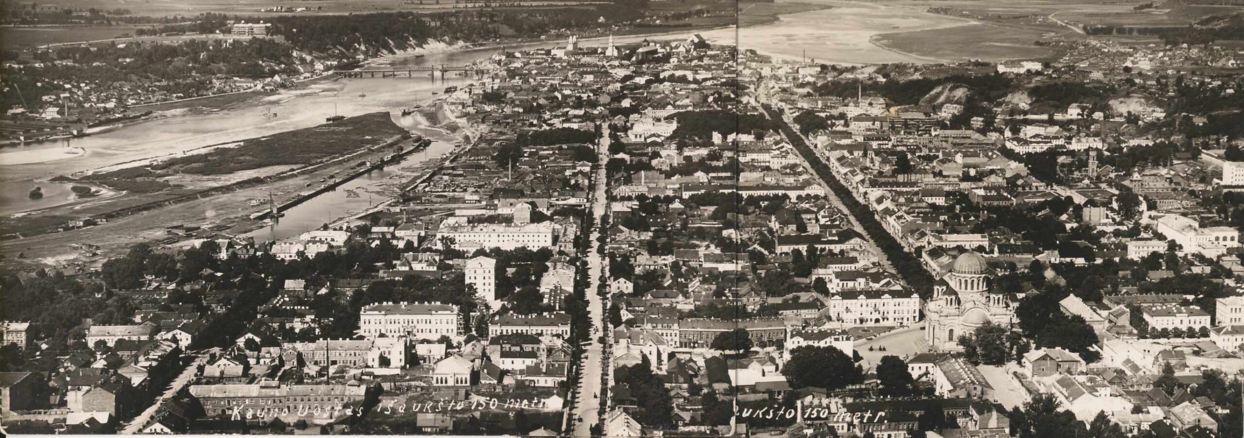 Kauno panorama. 1927 m.