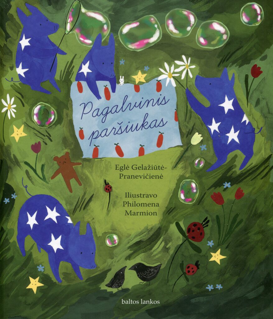 Mėlynas pagalvinis paršiukas