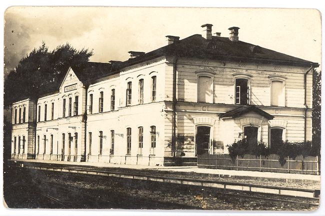Kaišiadorių geležinkelio stotis. Apie 1930 m.