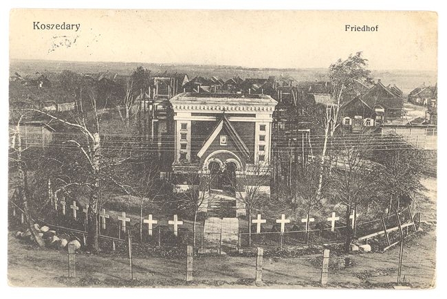Nebaigta statyti stačiatikių cerkvė. Apie 1915–1916 m.