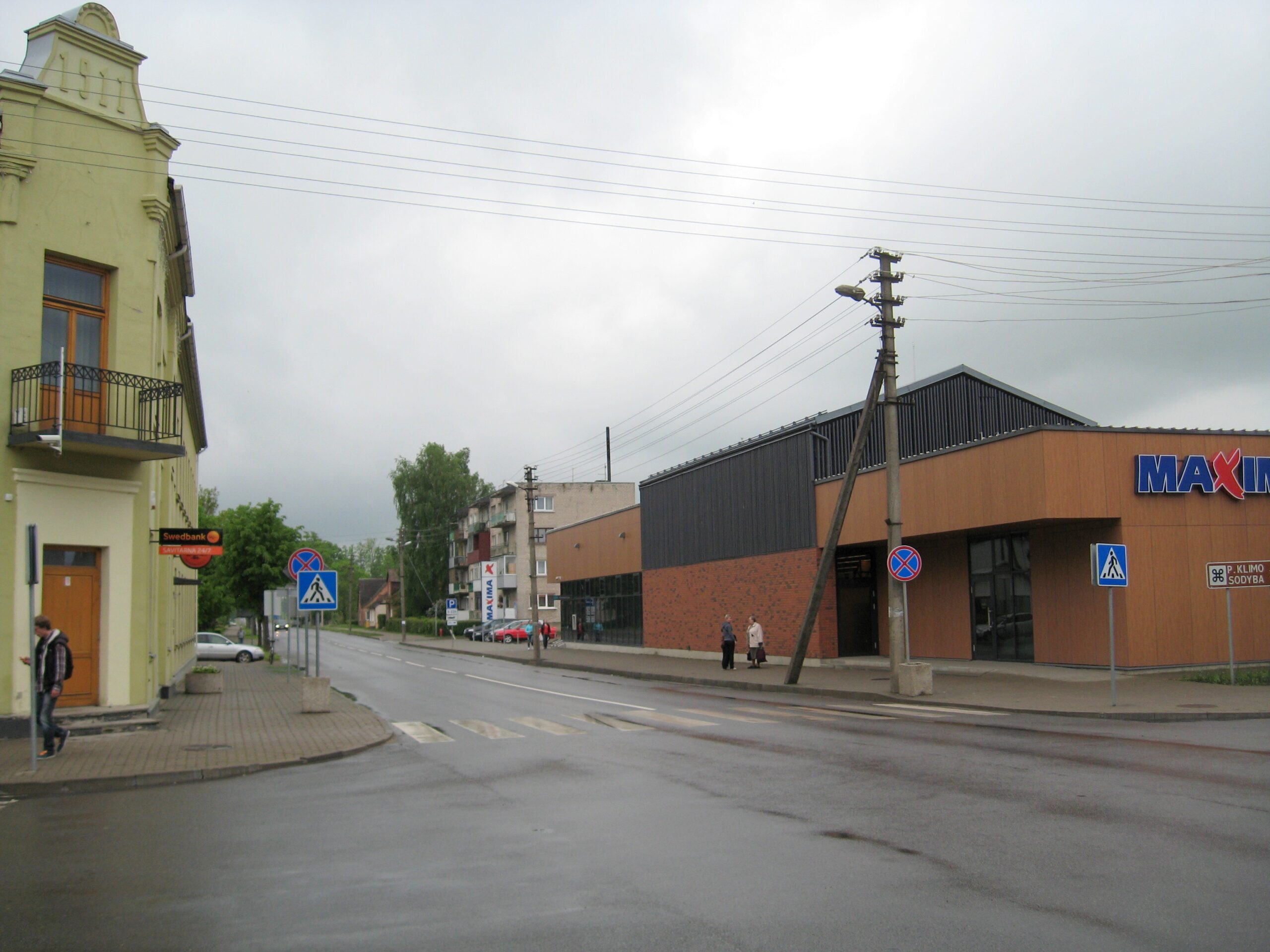 S. Dariaus ir S. Girėno gatvė nuo Laisvės g. link Suvalkų (Lenkija). 2015 m.