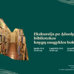 Ekskursijos po bibliotekos knygų saugyklos bokštą