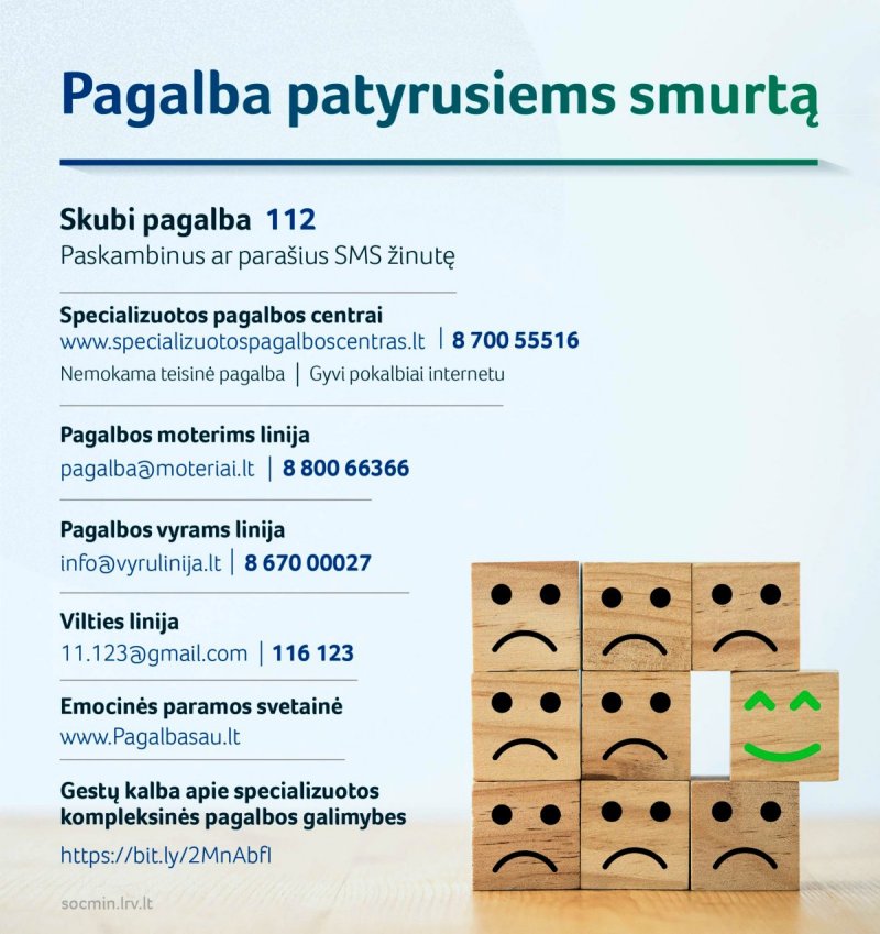 pagalba patyrusiems smurtą