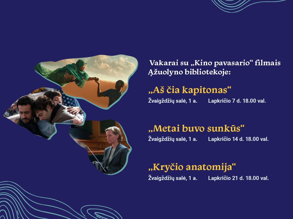 Vakarai su „Kino pavasario“ filmais Ąžuolyno bibliotekoje