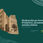 Kviečiame susipažinti su brandžiausiu architekto Vytauto Landsbergio-Žemkalnio projektuotu modernistinės architektūros pastatu, kuris buvo atidarytas 1939 m. vasario 18 d. Ekskursijos metu pamatysite daug išlikusių autentiškų išorės ir interjero elementų, baldų, meno kūrinių. Išgirsite apie pradingusius paveikslus ir kėdes, atrastas freskas, Senelį iš Kosmoso ir kitas intriguojančias istorijas. Juk pastate veikė Prekybos, pramonės ir amatų rūmai, armijos štabas, generalinis komisariatas, biblioteka...