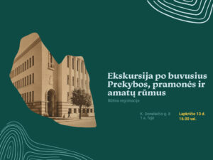 Kviečiame susipažinti su brandžiausiu architekto Vytauto Landsbergio-Žemkalnio projektuotu
modernistinės architektūros pastatu, kuris buvo atidarytas 1939 m. vasario 18 d.
Ekskursijos metu pamatysite daug išlikusių autentiškų išorės ir interjero elementų, baldų, meno
kūrinių. Išgirsite apie pradingusius paveikslus ir kėdes, atrastas freskas, Senelį iš Kosmoso ir kitas
intriguojančias istorijas. Juk pastate veikė Prekybos, pramonės ir amatų rūmai, armijos štabas,
generalinis komisariatas, biblioteka...