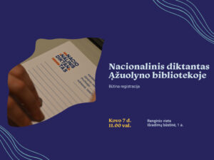 Nacionalinis diktantas Ąžuolyno bibliotekoje