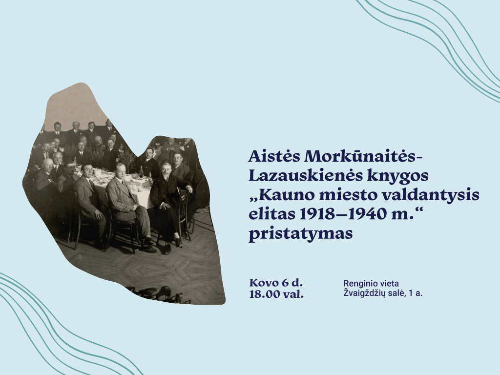 Kovo 6 d. 18.00 val. kviečiame apsilankyti Ąžuolyno bibliotekos Žvaigždžių salėje (Radastų g. 2, 1 a.) ir sužinoti apie tarpukario Kauno miesto valdančiojo elito ypatumus. Ši prof. Aistės Morkūnaitės-Lazauskienės parašyta ir Vytauto Didžiojo universiteto leidyklos išleista knyga pasakoja apie Kauno miesto valdžią – išrinktus tarybos ir valdybos narius, burmistrus ir jų pavaduotojus – valdantįjį elitą. Atskleidžiamos 1918–1934 m. išrinktų asmenų socialinės demografinės charakteristikos (kilmė, šeiminė padėtis, tautybė, išsilavinimas, profesija), politinės karjeros vingiai, sukaupto socialinio kapitalo svorio reikšmė vietos politiniame lauke, sąveika su centrine valdžia ir daugelis kitų dalykų. Kauno miesto taryboje dalyvavo ir priimant sprendimus įsitraukė aktyvūs miestiečiai: nuo fabrikų šaltkalvių iki Seimo narių, nuo smulkių prekybininkų ar amatininkų iki pramonininkų, nuo namų savininkų iki butų nuomininkų ar viešbučių valdytojų. Lietuviai, žydai, lenkai, vokiečiai, rusai, įvairių partijų ir organizacijų nariai – miesto taryboje visi turėjo sugebėti derinti interesus. Autorė parodo itin margą kolektyvinį miesto valdžios portretą, atskleidžia įvairius savivaldos funkcionavimo laikinojoje sostinėje aspektus ir pokyčius per tuos dvidešimt metų, kai Kaunas buvo laikinąja sostine.