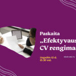 Paskaita | „Efektyvaus CV rengimas“