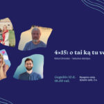 Gegužės 12 d. 18.00 val. kviečiame į atvirą ir įkvepiančią popietę Ąžuolyno bibliotekos Ąžuolo salėje (Radastų g. 2, 2 a.), kurioje susitiksime su drąsiai savo gyvenimo kelią kuriančiomis asmenybėmis. Išgirsite apie laisvę rinktis, atsakomybę imtis pokyčių ir kurti gyvenimo džiaugsmą, kai esi ištikimas sau. Jūsų laukia keturios autentiškos istorijos – skirtingos, bet panašios tuo, kad jų herojai eina ne kitų pramintais takais, o savais, sąmoningai pasirinktais keliais. ● Giedrius Bučas apėjo visą Baltijos jūrą pėsčiomis, kad atkreiptų dėmesį į jos prastėjančią ekologinę būklę. ● Augustė Barbora Budrienė iš antrų rankų drabužių kuria tvarią ir kūrybišką greitosios mados alternatyvą. ● Tomas Gecevičius pergalvoja, kaip skaitmeninė erdvė galėtų būti draugiškesnė žmonėms su kognityviniais ir fiziniais sutrikimais. ● Vytautas ir Deimantė Ganusauskai, įsigiję seną Lietuvos dvarą, bando jį prikelti, kartu puoselėdami lietuviškas tradicijas ir kultūrą. Susitikimo metu ne tik išgirsite jų istorijas, bet ir turėsite galimybę pabendrauti, užduoti klausimų, o gal net ir atrasti įkvėpimo naujam gyvenimo žingsniui. Šis renginys – kvietimas ištrūkti iš socialinių tinklų algoritmų sukurto burbulo, kur mūsų įsitikinimai sustiprinami, o jais suabejoti nebelieka vietos. Užeikite pasiklausyti, pabūti bendraminčių apsuptyje ir prisiminti, kad kiekvienas turime teisę gyventi pagal savo unikalų scenarijų. Lauksime jūsų atvykstant! Renginio metu bus fotografuojama ir / ar filmuojama, todėl jūs galite būti matomi renginio nuotraukose ar vaizdo įrašuose, kurie gali būti paskelbti įvairiose medijos priemonėse.