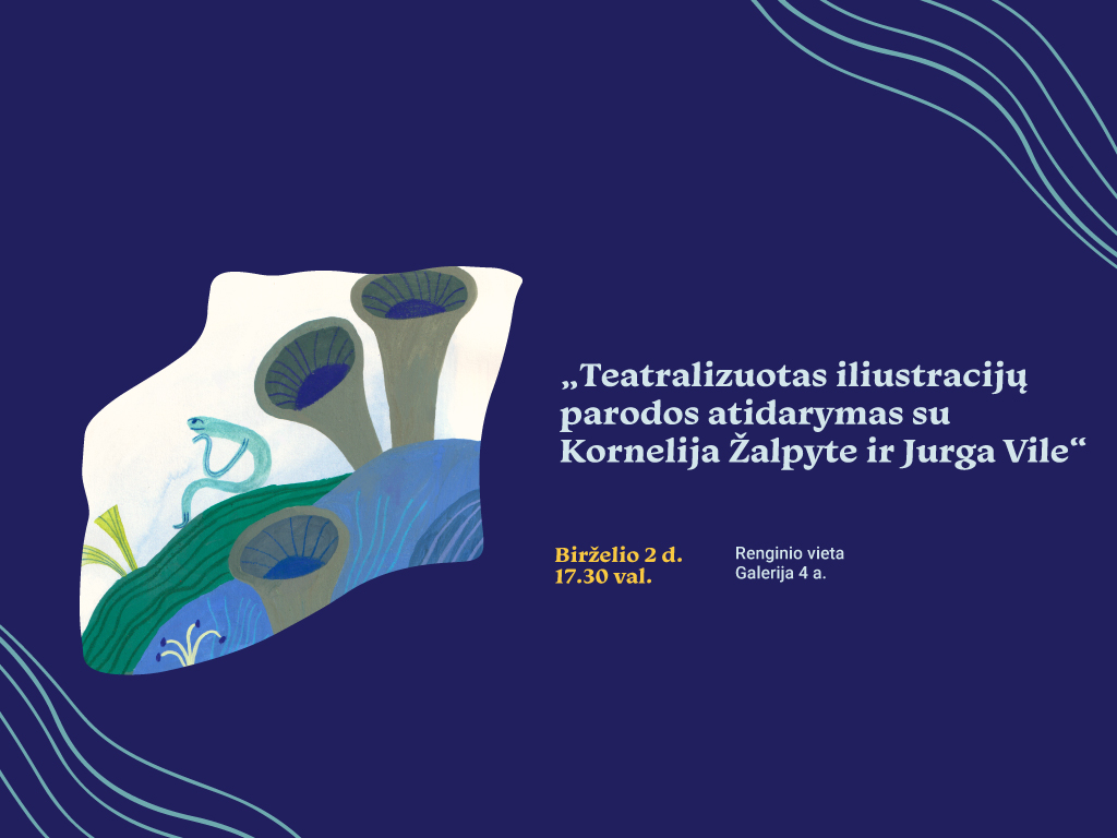 Birželio 2 d. 17.30 val. visus vaikus, jų tėvelius ir iliustracijų mylėtojus kviečiame į Ąžuolyno bibliotekos Galerijoje (Radastų g. 2, 4 a.) vyksiantį teatralizuotą menininkės Kornelijos Žalpytės vaikiškų iliustracijų parodos atidarymą su pačia jų autore.