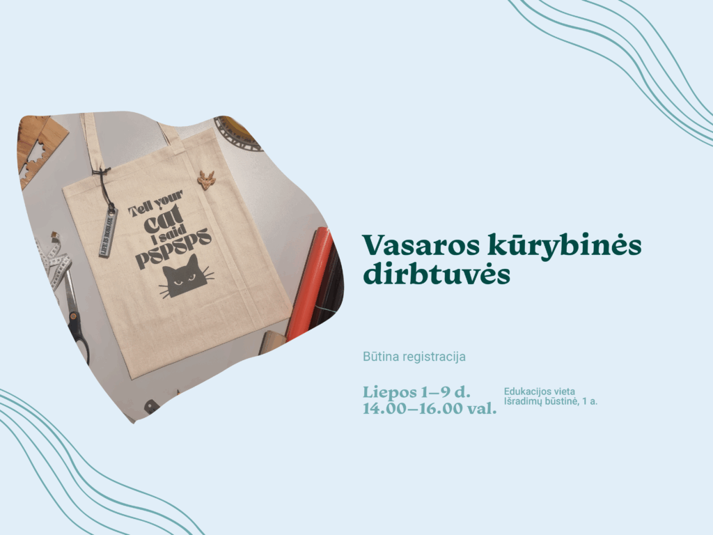 Kviečiame moksleivius į vasaros kūrybines dirbtuves Išradimų būstinėje! ️