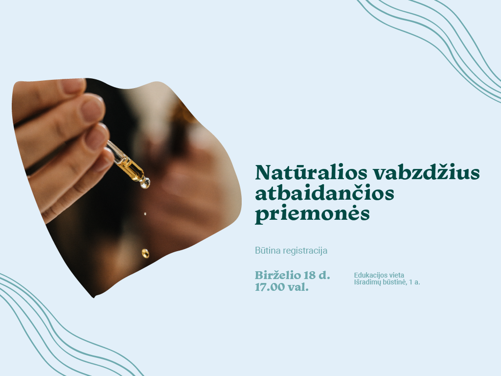 Kviečiame į Ąžuolyno bibliotekos Išradimų būstinėje (Radastų g. 2, 1 a.) birželio 18 d. 17.00 val. vyksiančias edukacines dirbtuves „Natūralios vabzdžius atbaidančios priemonės“.