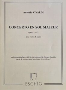 Antonio Vivaldi „Concerto en sol majeur“