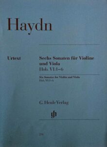 Joseph Haydn „Sechs Sonaten für Violine und Viola“