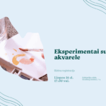 Eksperimentai su akvarele: liejimas ir monotipija