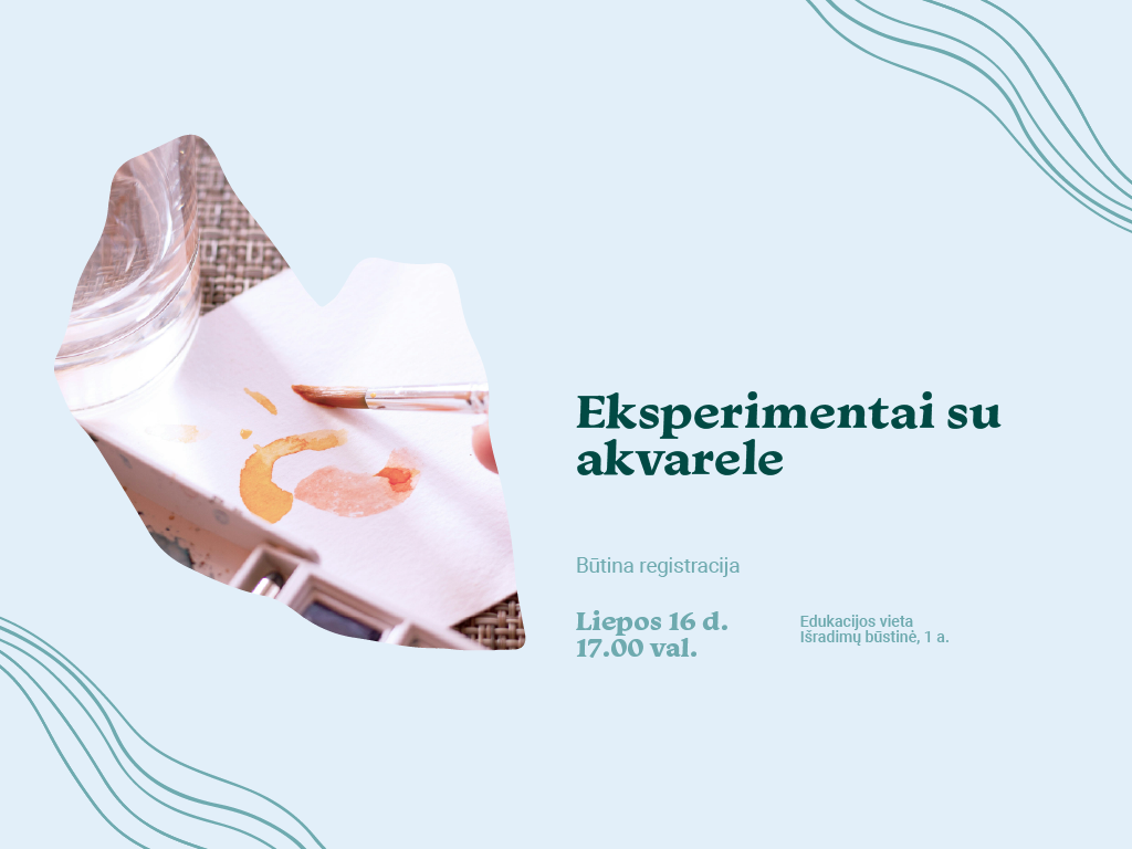Eksperimentai su akvarele: liejimas ir monotipija