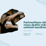Pasiruošimas siūti: vieno dydžio trikotažiniai marškinėliai