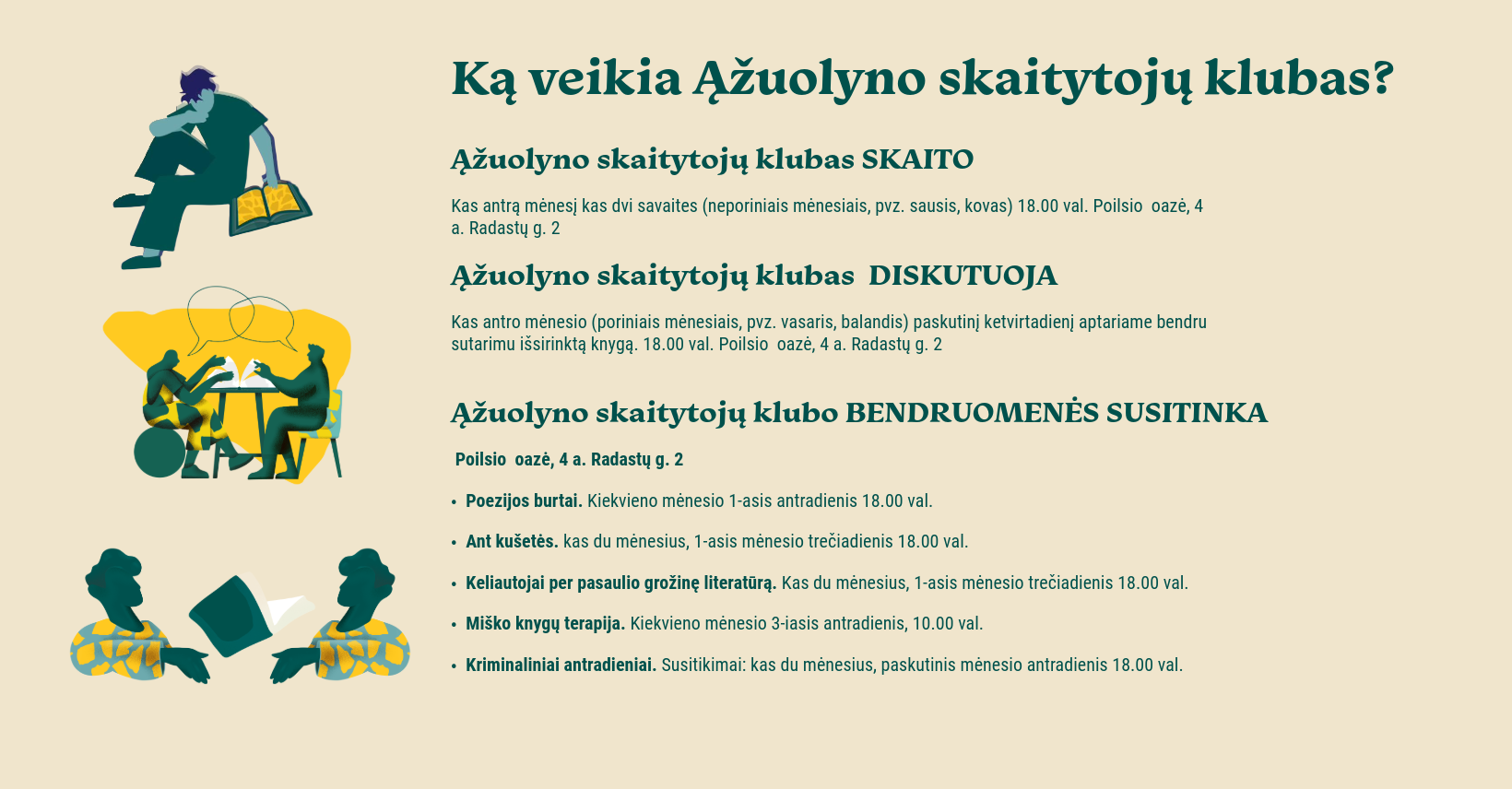 Naujasis Ąžuolyno skaitytojų klubo sezonas