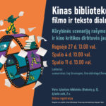 Kūrybinės scenarijų rašymo ir kino kritikos dirbtuvės jaunimui