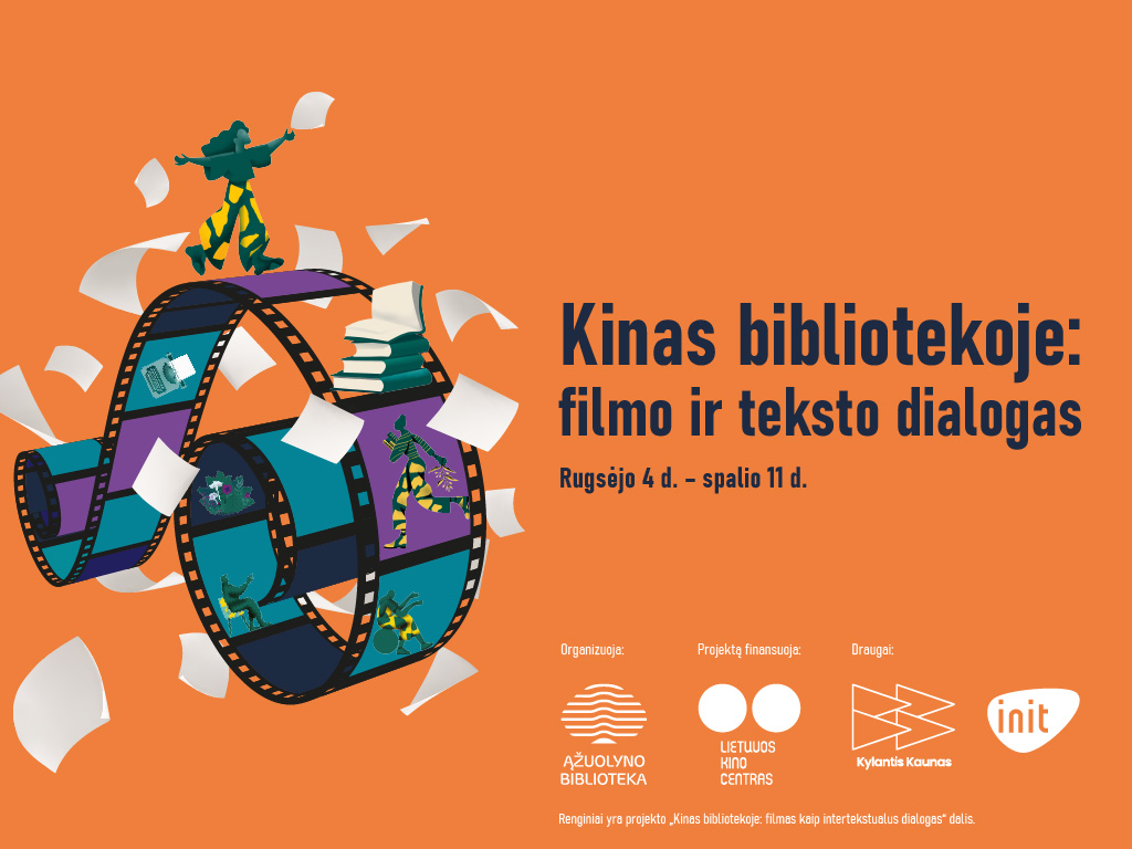 Devynios kino kritikų ir žiūrovų pripažintų filmų peržiūros, keturios žinomų kultūros tyrinėtojų paskaitos bei jas lydinčios diskusijos, kūrybinės scenarijų rašymo ir kino kritikos dirbtuvės jaunimui – tokią programą kauniečiams ir miesto svečiams Ąžuolyno biblioteka siūlo renginių serijoje „Kinas bibliotekoje: filmo ir teksto dialogas“, vyksiančioje rugsėjo 4 d. – spalio 11 d.