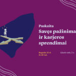 Rugsėjo 22 d. 15.30 val. kviečiame į karjeros specialisto konsultaciją apie savęs pažinimą ir karjeros sprendimus, planavimo žingsnius. Susitikimo metu kalbėsime apie tai, kodėl savęs pažinimas yra svarbus ir kokie yra savęs pažinimo elementai, aptarsime asmenines savybes ir asmenybių teoriją, minkštuosius įgūdžius bei daugialypį intelektą.