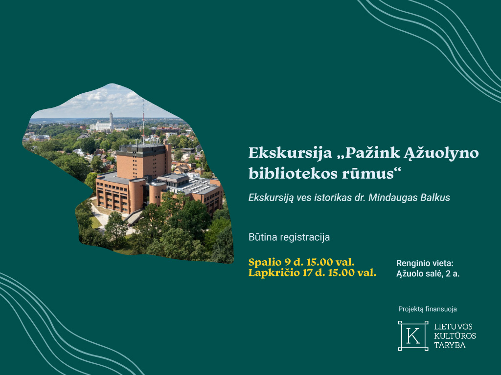 Ekskursija „Pažink Ąžuolyno bibliotekos rūmus“