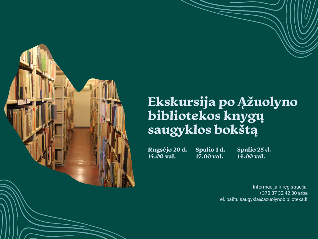 Ekskursija po Ąžuolyno bibliotekos saugyklos bokštą