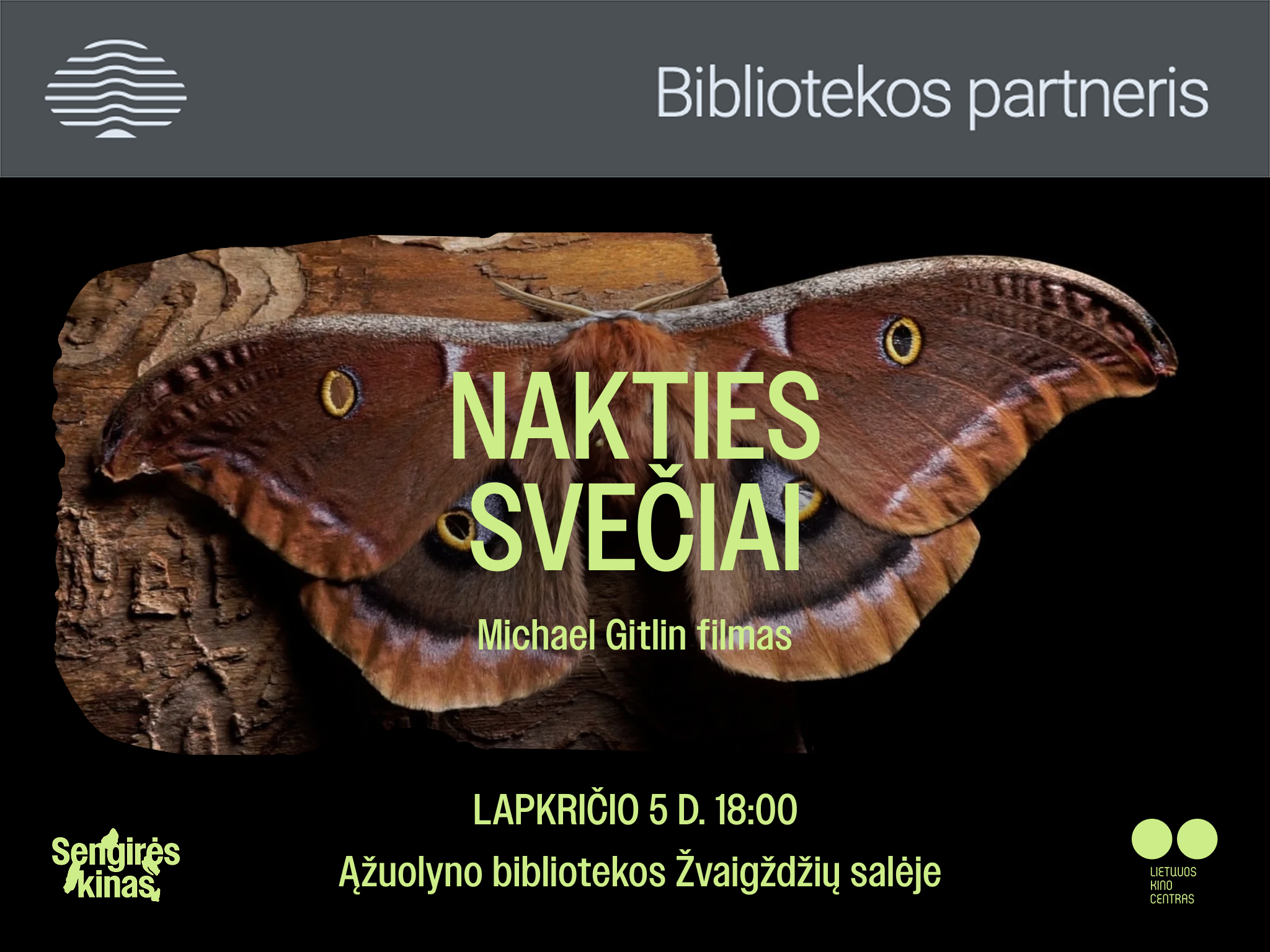 SENGIRĖS KINAS Ąžuolyno bibliotekoje: „Nakties svečiai“