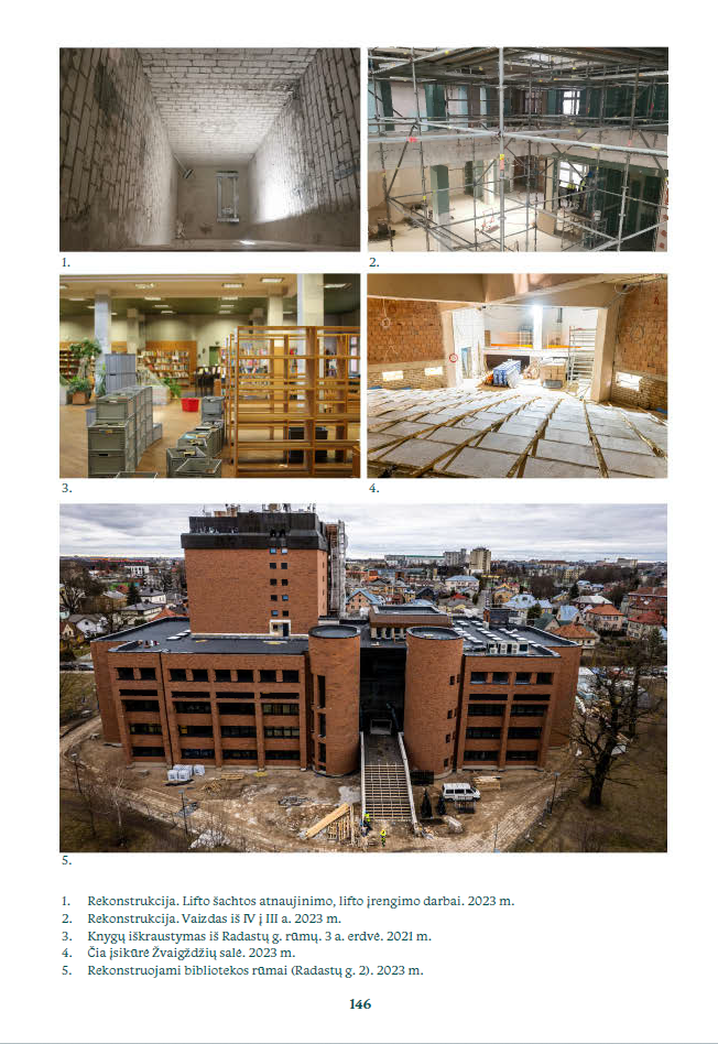 Rekonstruojami bibliotekos rūmai (Radastų g. 2)