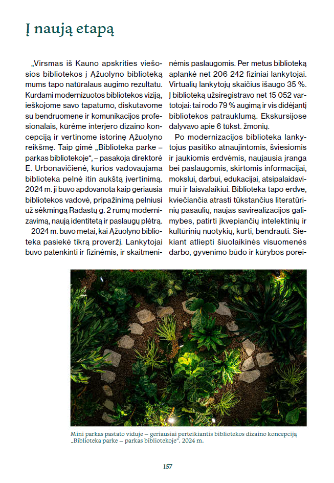 Mini parkas bibliotekos viduje (Radastų g. 2)