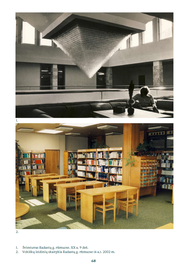 Bibliotekos šviestuvas. Vokiškų leidinių skaitykla (Radastų g. 2)