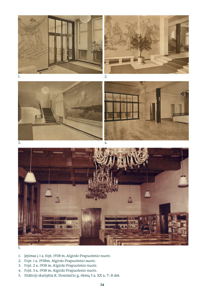 Fojė 1938 m. ; Didžioji skaitykla K. Donelaičio g.