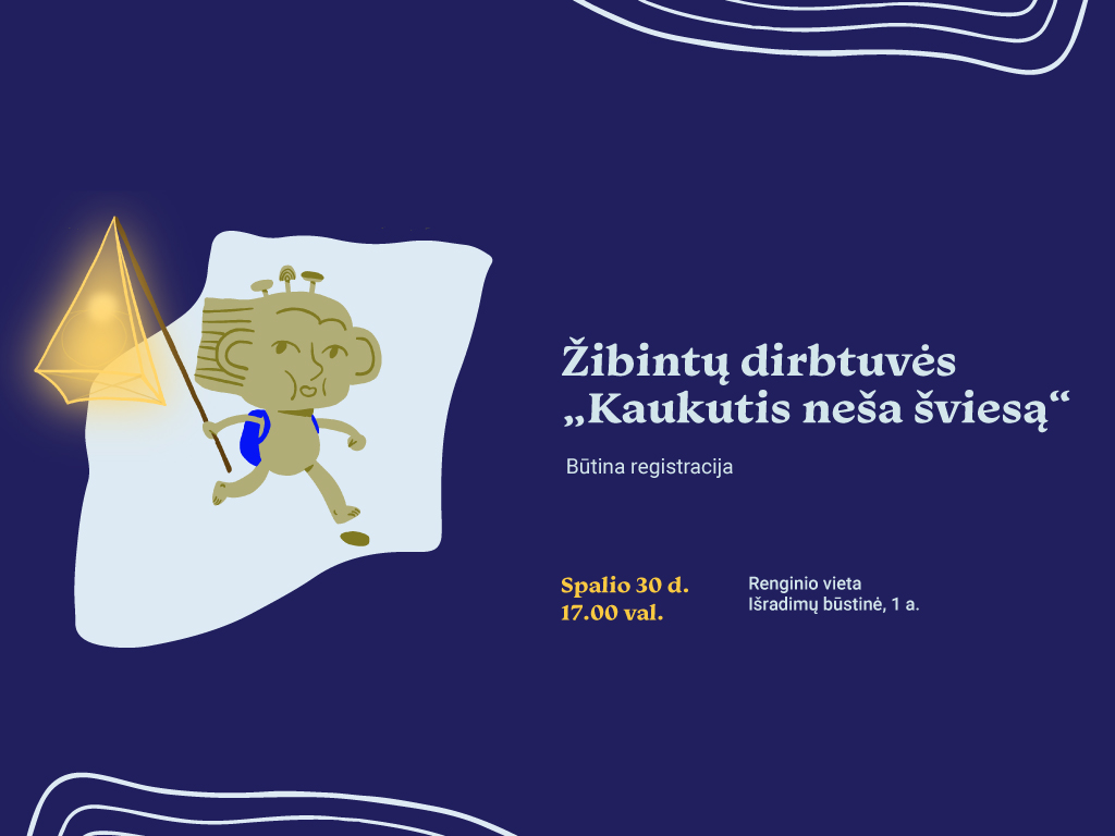 Žibintų vakaras „Kaukutis neša šviesą“. Žibintų dirbtuvės