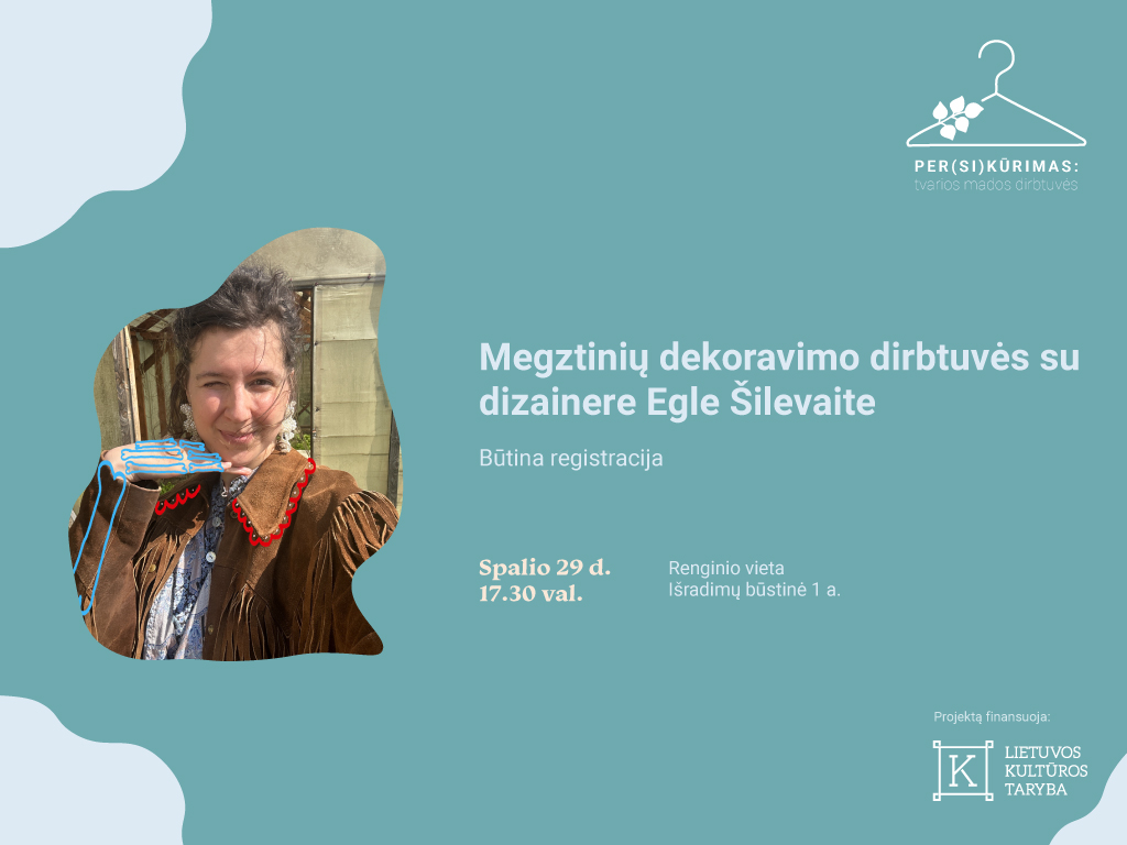 Megztinių dekoravimo dirbtuvės su dizainere Egle Šilevaite