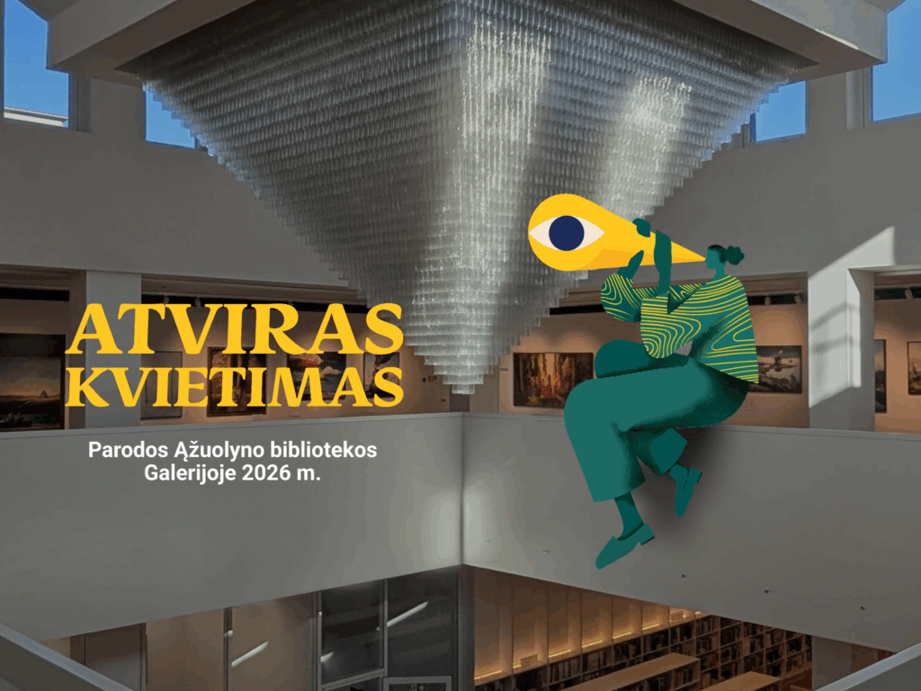 Ąžuolyno biblioteka kviečia menininkus, kuratorius ir kūrėjus teikti paraiškas parodoms ir meniniams projektams 2026-iesiems metams.