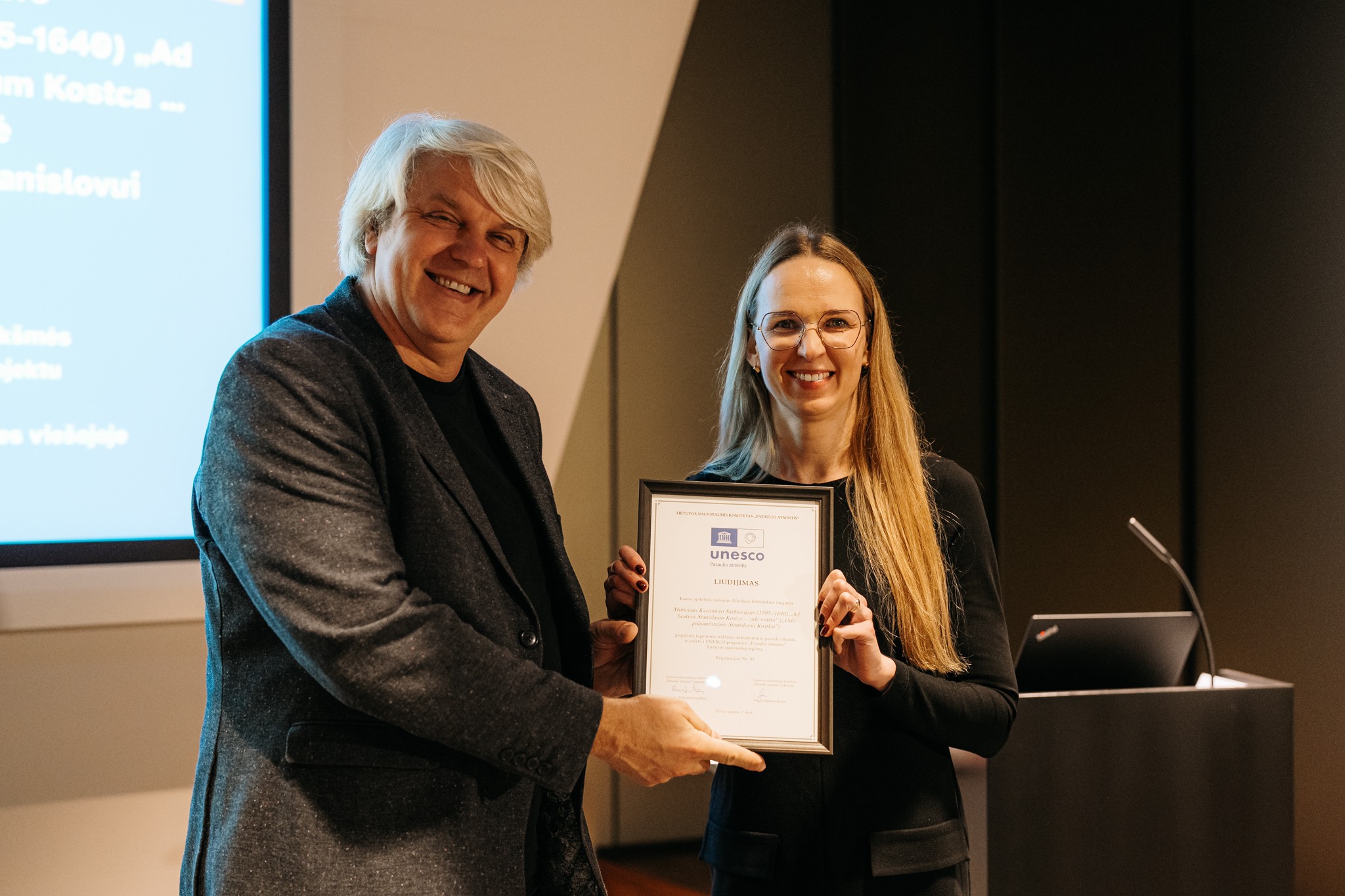 Motiejaus Kazimiero Sarbievijaus kūrinys – UNESCO „Pasaulio atminties“ registre