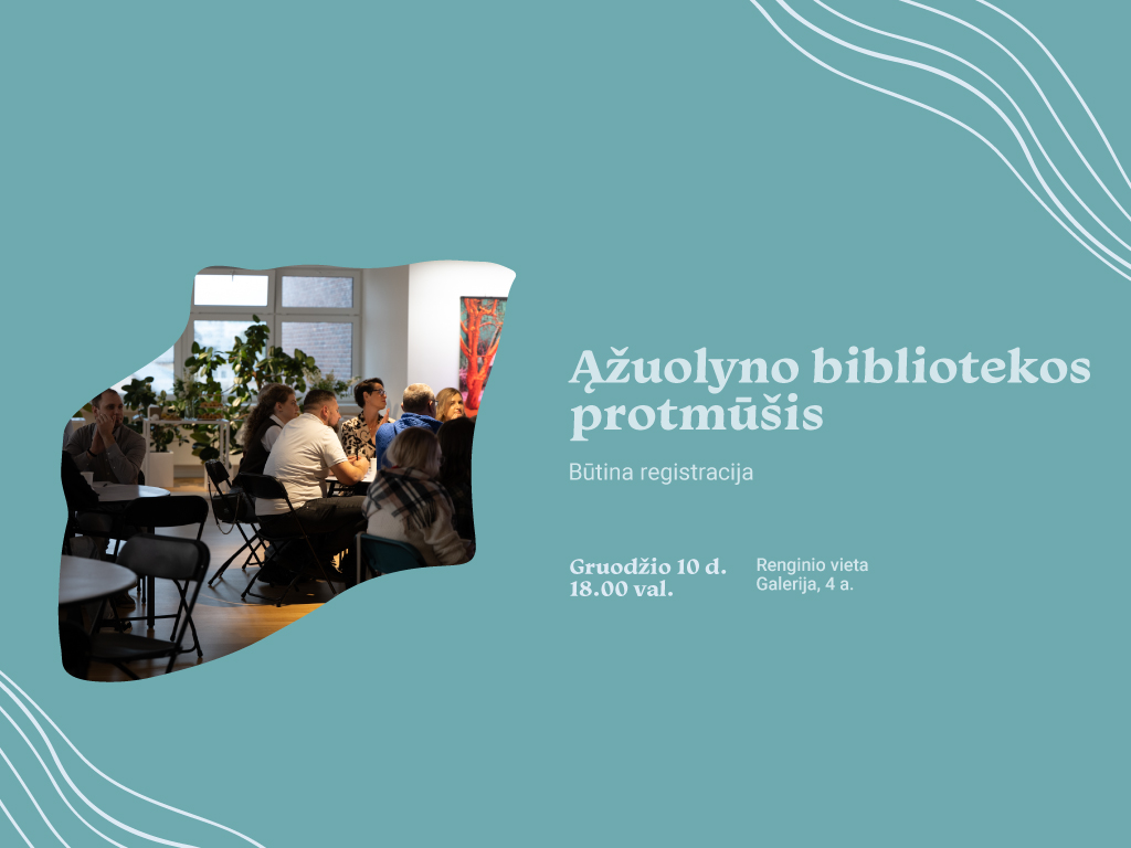 Ar esate pasiruošę išbandyti savo žinias, pastabumą ir komandinio darbo įgūdžius? Kviečiame į nemokamą Ąžuolyno bibliotekos protmūšį! Laukia įdomūs klausimai ir vertingi prizai nugalėtojams, todėl suburkite komandą, registruokitės ir susitikime jau gruodžio 10 d. 18.00 val. Galerijoje (Radastų g. 2, 4 a.).
