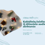 Kalėdinių žaisliukų iš džinsinio audinio dirbtuvės