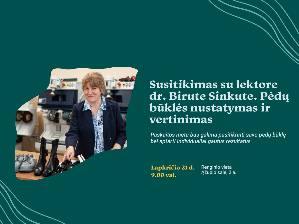 Lapkričio 21 d. 9.00 val. Ąžuolyno bibliotekos Ąžuolo salėje (Radastų g. 2, 2 a.) vyks susitikimas su dr. Birute Sinkute.
